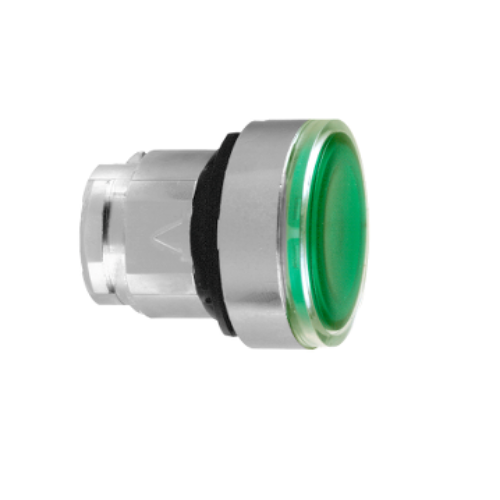 Picture of Surunupp illum. ZB4, fikseeruv, ROHELINE, metall, IP66, ilma adapterita, Schneider 