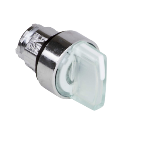 Picture of Selektorlüliti illum. ZB4,  1->0<-2, VALGE, metall, IP66, ilma adapterita, Schneider 