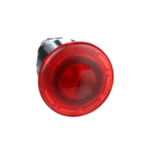 Picture of red Ø40 Emerg switching off button head Ø22 latching push-pull for integral LED, Schneider 