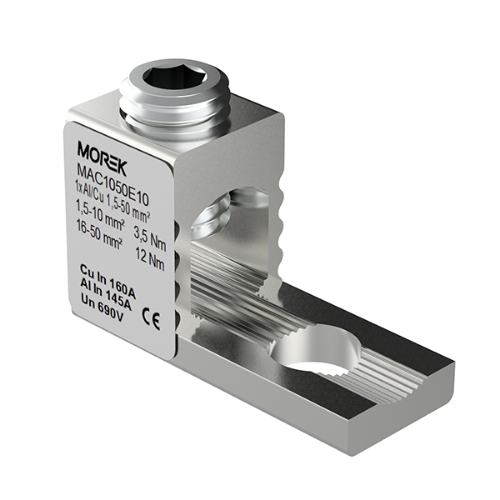 Picture of Seadmeklemm OT50, M8, 1xAl/Cu, 1.5-50mm², Morek 