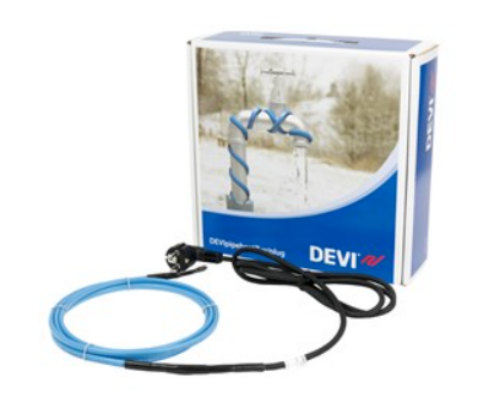 Picture of Isereguleeruv küttekaabel DEVIpipeheat plug V2, 12m 120W 230V toitekaabli ja pistikuga, DEVI 