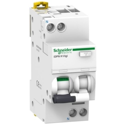 Picture of Kombikaitselüliti (RCBO) Acti 9 iDPN H Vigi, 1P+N, 10A  10kA, C, 30mA, AC, 2mod, Schneider 