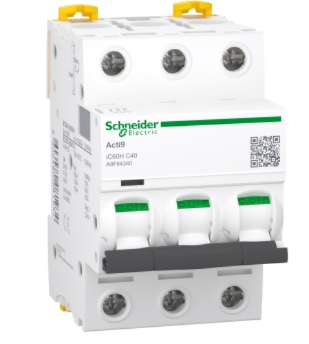 Picture of Moodulkaitselüliti iC60H, 3P, 40A, C, 10kA, Schneider 