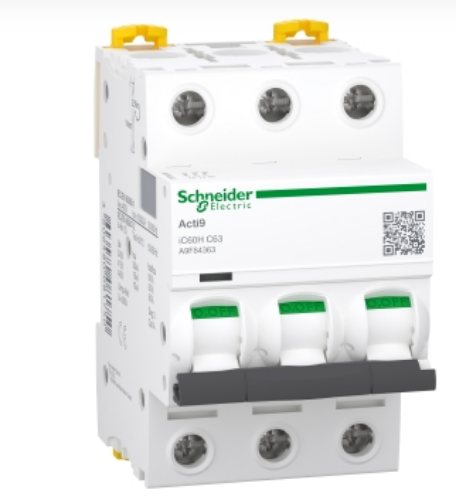 Picture of Moodulkaitselüliti iC60H 3P, 63A, C, 10kA, Schneider 