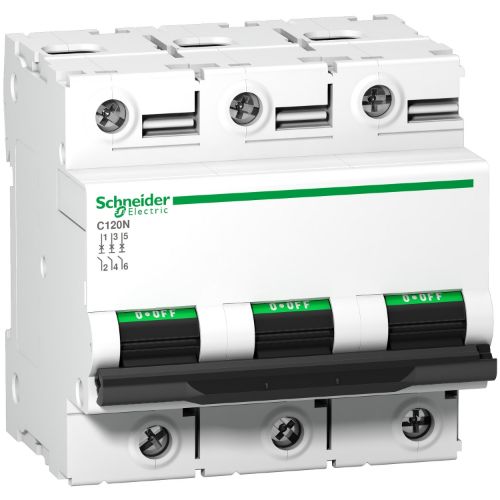 Picture of Moodulkaitselüliti C120 N 3P, 100A, D, 10kA, Schneider 