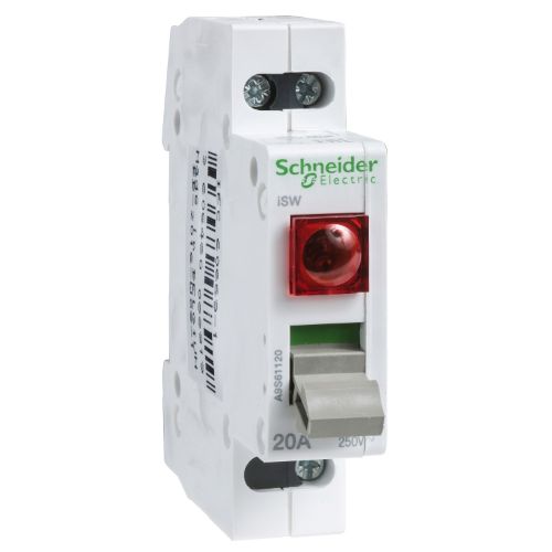 Picture of Acti9 iSW Switch Disconnector 1P 20A Red, Schneider 