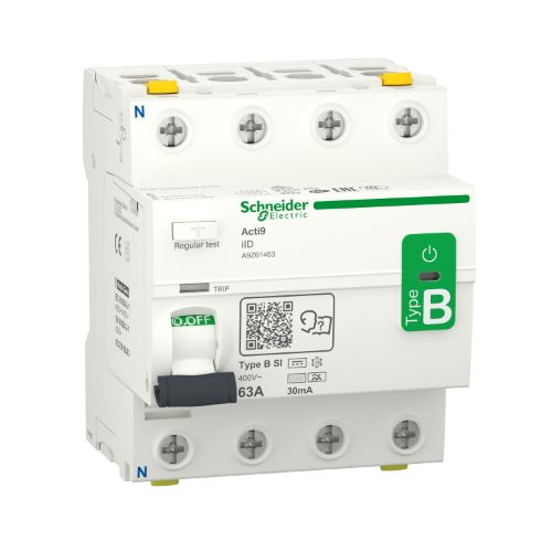 Picture of Rikkevoolukaitse 4P, 63A, 30mA, Type B-SI, Schneider 