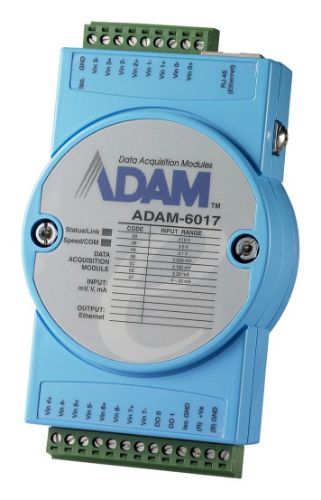 Picture of ADAM-6017-D 8AI 2DO(Sink) I/O moodul Modbus TCP 
