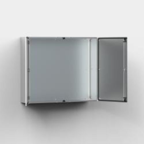 Picture of Roostevaba metallkilp 1000x1000x300 IP55 mont. plaadiga, kahe uksega, happekindel, nVent Hoffman 