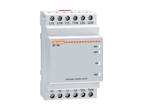Picture of RLA moodul ATL100 LED 2xL+N/2xL+N 80...264VAC viide 0.5s liin1 prioriteet DIN-liistule 3 mood 