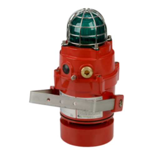 Picture of Sireen+LED BExCS110, 72-110dB (1m), 32 tooni, 24VDC, PUNANE, PUNANE, IP66, ATEX,E2S 