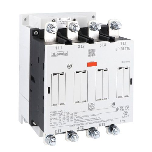 Picture of Kontaktor BF195, 4P, 275A/AC1, 195A/90kW, 100-250VAC/DC, Lovato 