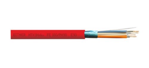 Picture of Tulepüsiv kaabel HTKSHekw 2x2x0,8+S data kaabel varjega FE180 E90/PH90 red, T500 