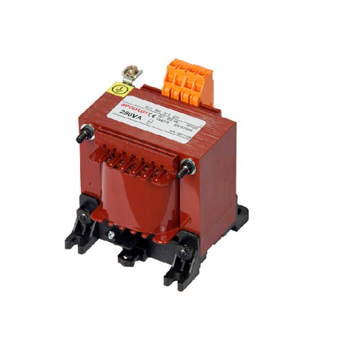 Picture of Trafo Pri: 220-380V, Sec1:24V (35VA), Sec2: 125V (215VA), IP00, Polylux 