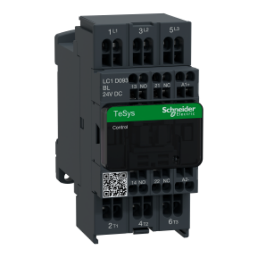 Picture of Kontaktor 3P, 9A, 1NO+1NC, 24VDC 2,4W, Vedruklemmid ,Schneider 