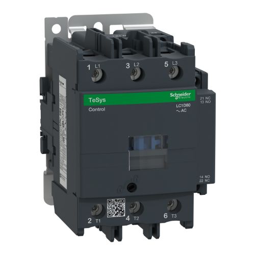 Picture of Kontaktor 3P, 80A, 1NO+1NC, 24VAC, Schneider 