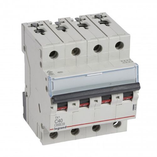 Picture of Moodulkaitselüliti TX3, 4P, 40A, C, 6kA, Legrand 