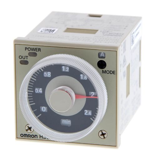 Picture of Aegrelee H3CR, 4 funktsiooni, 1CO+1NO, 0.05s - 300h, 8-pin, 100-240VAC/100-125VDC, Omron 