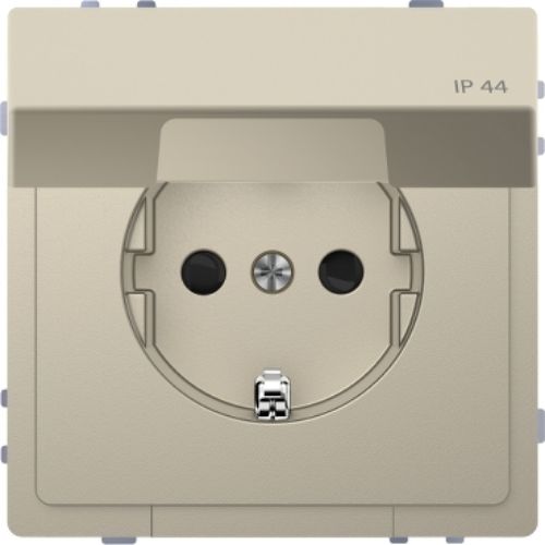 Picture of Pistikupesa 1-ne, maand.-ga, kaanega, sahara, vedrukl. süv. IP44, System D-Life, MERTEN 