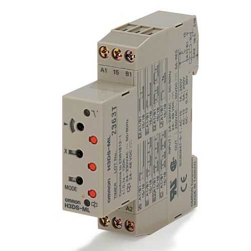 Picture of Moodulaegrelee H3DS, 8 funktsiooni, 1CO, 0.1s-120h, 24-48VDC, 24-230VAC, Omron 