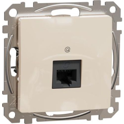 Picture of Arvutipesa 1xRJ45 UTP cat6, beež, SEDNA DESIGN 