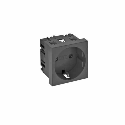 Picture of Pistikupesa 1-ne 0°, STD-D0, mustjashall, Rapid 45 karbikule, OBO