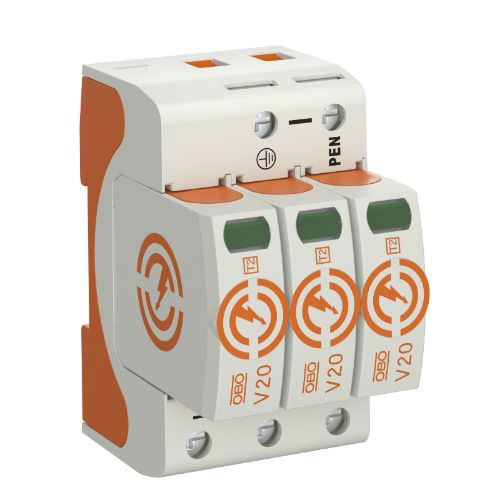 Picture of Liigpingepiirik V20, 3P, T2, 40kV, 280V, OBO 