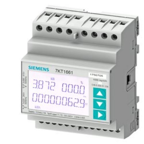 Picture of SENTRON, KT PAC1600, LCD, L-L: 400 V, L-N: 230 V, 5 A, RTU/ASCII, Siemens