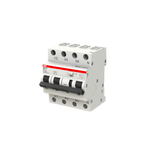 Picture of Kombikaitselüliti DS200 M, 3P+N, 16A, 10kA, B, 300mA, A, ABB 