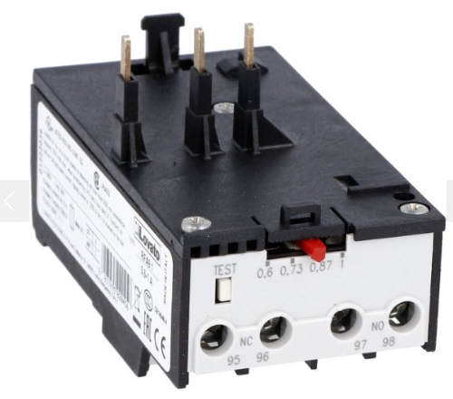 Picture of Termorelee RFA9, 0.6-1A, BG09-12, auto-tagastus, Lovato 