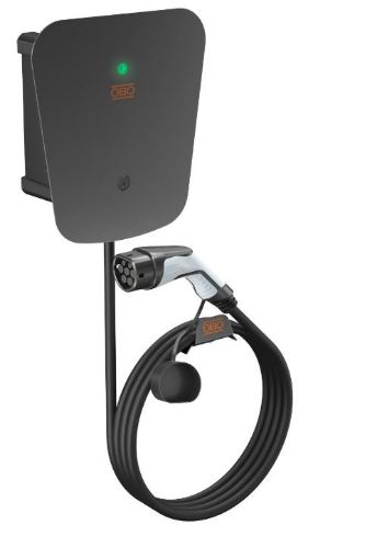 Picture of Elektriauto laadija Ion Wallbox, 22kW, 32A, Type 2 kaabel 5m,IP66/IK08, Obo 