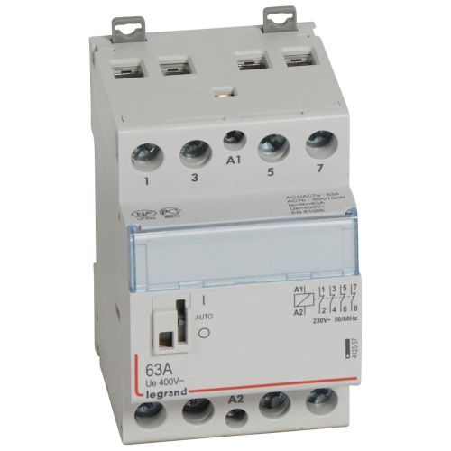 Picture of Moodulkontaktor CX3, 4NC, 63A AC1, 230VAC, 3mod, Legrand 