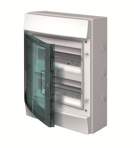 Picture of Pinnapealne moodulkilp Mistral 24m(2x12). läbipaistva uksega IP65 PE/N latiga, ABB 