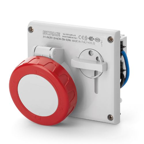Picture of Kilbipesa+lüliti 32A 5P 6H 400VAC IP67 Scame 