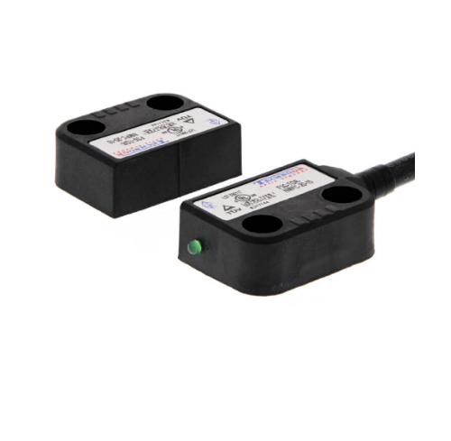 Picture of Non-contact door switch, coded, miniature plasticd, 2NC+1NO, 5m cable, Omron 
