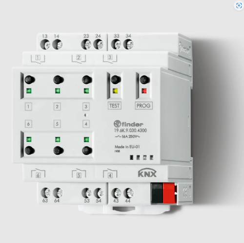 Picture of Relee 19.6, väljundmoodul 6 NO/NC, 16A, KNX, Finder 
