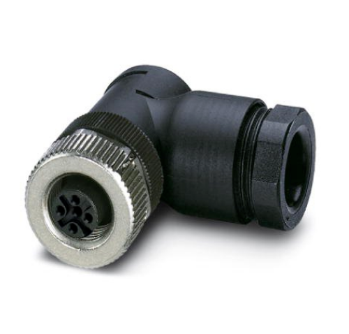 Picture of Anduripesa M12 4-pin, 90°, A-coded, kruviklemm, kaablile 8...10mm, Pg11, Phoenix 