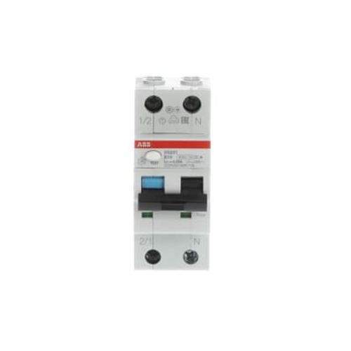 Picture of Kombikaitselüliti (RCBO) DS201, 1P+N, 10A, B, 30mA, A, 2mod, ABB 