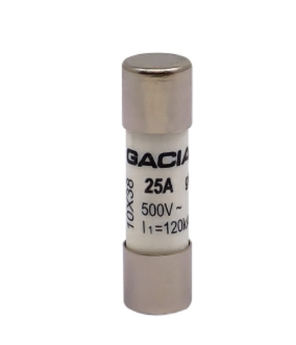 Picture of Silindriline sular 10x38 25A gG, 500VAC, Gacia 