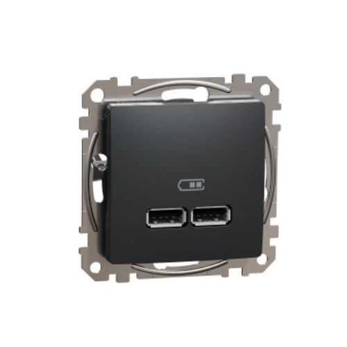 Picture of USB laadija A+A max.2.1A kruviklemm, IP20, antratsiit, SEDNA DESIGN 