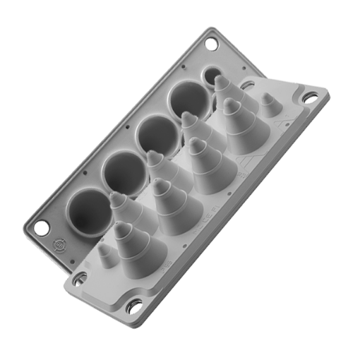Picture of Multiläbiviik MC10, IP54, RAL7035 hall, UL94V-0, Morek 