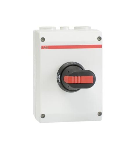 Picture of Turvalüliti 6P, 30A AC-23A 400V, 15kW IP65, 4xM32+M16 läbiviikudeta, abikontaktiga, ABB 