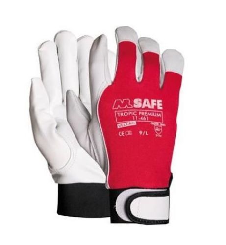 Picture of Kitsenahast töökindad, puuvillast käepealsed, suurus 10, OXXA, M-Safe Tropic Premium 