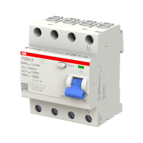 Picture of Rikkevoolukaitse F200 4P, 100A, 30mA, A, ABB