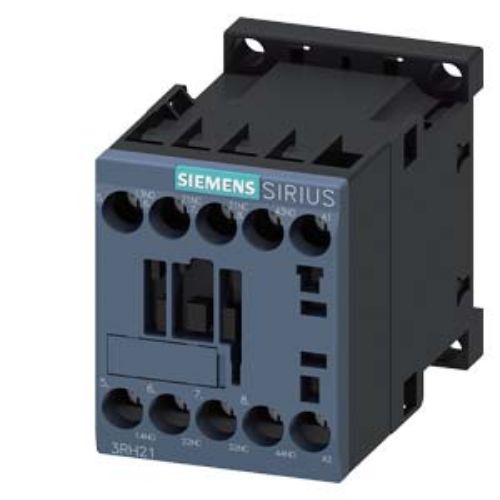 Picture of Contactor relay, 2 NO + 2 NC, 110 V AC, 50 Hz, 120 V, 60 Hz, Size S00, screw terminal, Siemens 