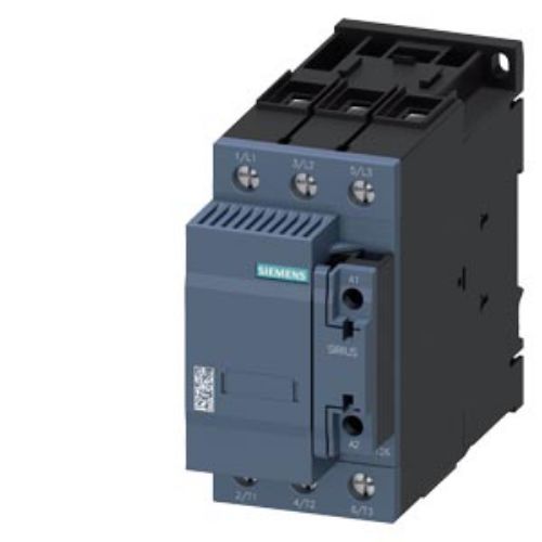 Picture of CONTACTOR, AC-6B, 50KVAR/400V, 1NO+1NC, 230V AC, 50HZ, 3-POLE, SIZE S2 SCREW TERMINAL, Siemens 