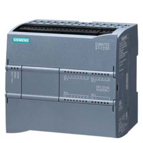 Picture of SIMATIC S7-1200, CPU 1214C, compact CPU, DC/DC/relay, onboard I/O: 14 DI 24 V DC 10 DO relay 