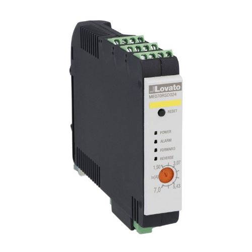 Picture of Hübriid reverseeritav starter 24VDC, 3f 400VAC, 7A, termokaitse, Safety STO, Lovato 