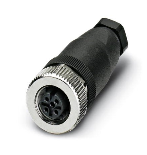 Picture of Anduripesa M12 5-pin, otse, A-coded, kruviklemm, kaablile 4...6mm, Pg7, Phoenix 