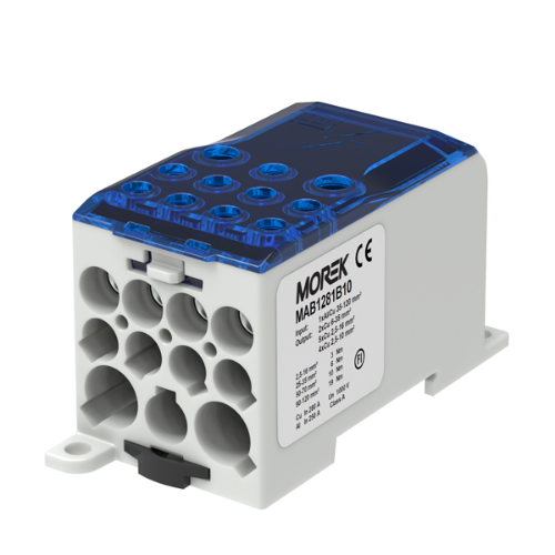 Picture of Voolujaotusplokk OJL280A, sinine, sisse 1xAl/Cu120, välja 2x35/5x16/4x10mm², Morek 